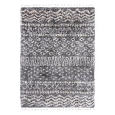 Chemex Preproga Aztec Boho Shaggy Z Resicami Fa60A Ejf Kremna Siva 140x200 cm