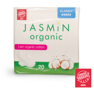 Jasmin Organic klasični vložki iz organskega bombaža, 20 kos