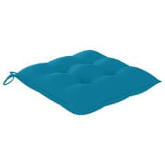Vidaxl Blazine za stole 4 kosi svetlo modre 40x40x7 cm oxford tkanina