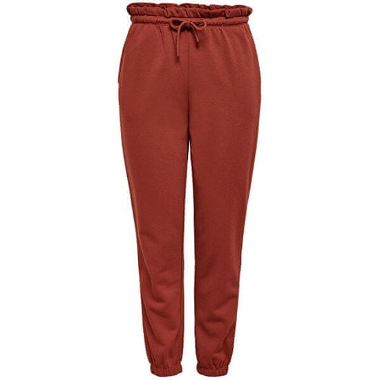 Only Carmakoma Ženske sweatpants CARLESS LIFE Regular Fit 15244044 Pražena Russet