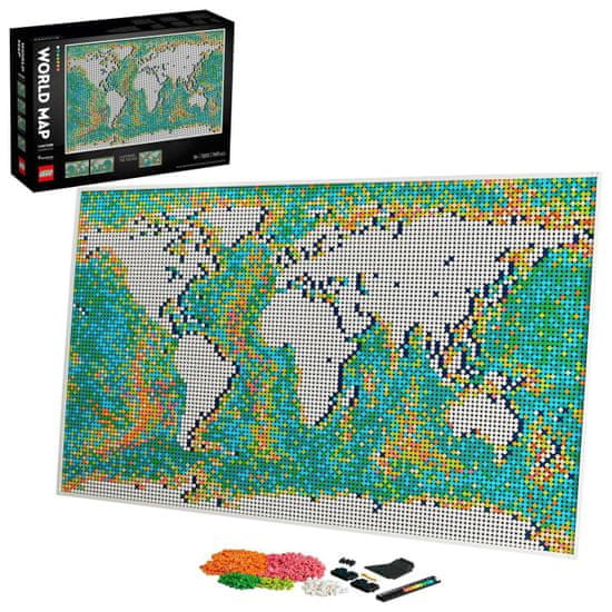 LEGO Art 31203 Zemljevid sveta