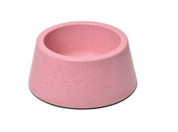 RECORD Posoda za psa iz bambusa roza