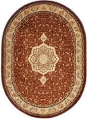 Chemex Preproga Yesemek Oval Tradicionalna Turška Izrezivanje 5071A Kremna Rjava 60x100 cm