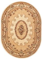 Chemex Preproga Yesemek Oval Tradicionalna Turška Izrezivanje 5889A Kremna Rjava 60x100 cm