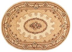 Chemex Preproga Yesemek Oval Tradicionalna Turška Izrezivanje 5889A Kremna Rjava 60x100 cm