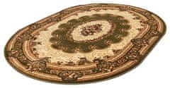 Chemex Preproga Yesemek Oval Tradicionalna Turška Izrezivanje 5889A Kremna Rjava Zelena 60x100 cm