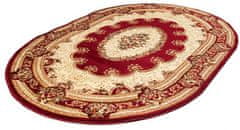 Chemex Preproga Yesemek Oval Tradicionalna Turška Izrezivanje 5889A Kremna Rdeča Rjava 60x100 cm