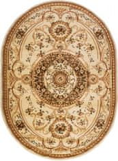 Chemex Preproga Yesemek Oval Tradicionalna Turška Izrezivanje 6548A Kremna Rjava 60x100 cm