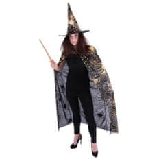 Rappa Čarovniški plašč s klobukom in mrežo za odrasle/Halloween