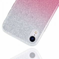 Bling silikonski ovitek z bleščicami 2v1 za Samsung Galaxy A32 A326 5G, srebro roza