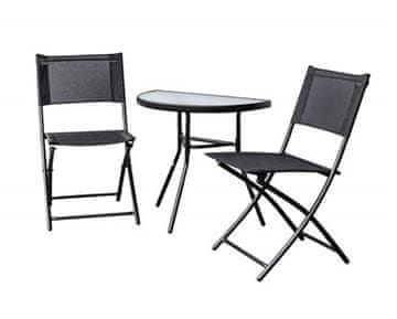 Happy Green Marco vrtni balkonski set, 3 kosi, siv