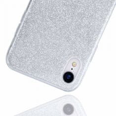 Bling silikonski ovitek z bleščicami 2v1 za Samsung Galaxy A32 A326 5G, srebrn