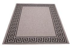 Chemex Preproga Vrvica Floorlux Modno Stilsko 20014 Srebrna Črna 60x110 cm