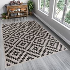 Chemex Preproga Vrvica Floorlux Modno Stilsko 20147 Srebrna Črna 60x110 cm