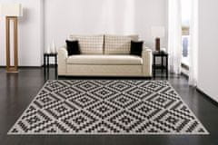 Chemex Preproga Vrvica Floorlux Modno Stilsko 20147 Srebrna Črna 60x110 cm