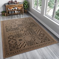 Chemex Preproga Vrvica Floorlux Modno Stilsko 20369 Rjava Črna 60x110 cm