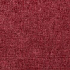Vidaxl Stolček za noge vinsko rdeč 78x56x32 cm blago