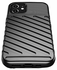 Tunder Armor silikonski ovitek za iPhone 12 Mini, črn