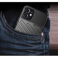 Tunder Armor silikonski ovitek za iPhone 12 Mini, črn