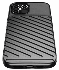 Tunder Armor silikonski ovitek za iPhone 12 Pro Maxi, črn