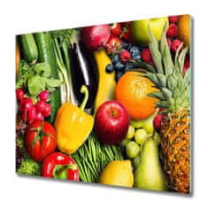tulup.si Steklena podloga za rezanje Zelenjava in sadje 2x30x52 cm