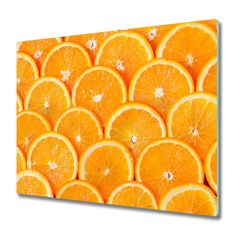 tulup.si Steklena podloga za rezanje Oranžna rezine 2x30x52 cm
