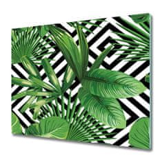 tulup.si Steklena podloga za rezanje Tropske listi 60x52 cm
