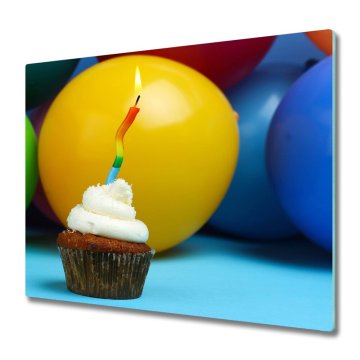 tulup.si Steklena podloga za rezanje Rojstni dan cupcake