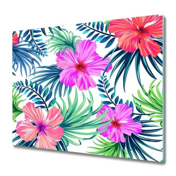 tulup.si Steklena podloga za rezanje Hawaiian cvetje
