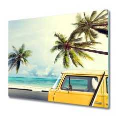 tulup.si Steklena podloga za rezanje Van plaža 60x52 cm