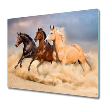 tulup.si Steklena podloga za rezanje Galloping konji