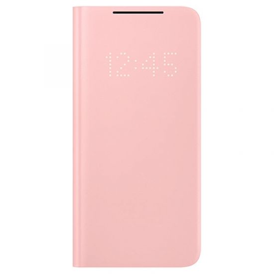 Samsung EF-NG996PPE LED preklopni ovitek za Galaxy S21 Plus G996, roza