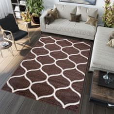 Chemex Preproga Sari Moderno S Skandinavskimi Vzorci E665A Rjava 180x260 cm