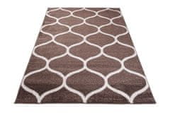 Chemex Preproga Sari Moderno S Skandinavskimi Vzorci E665A Rjava 180x260 cm