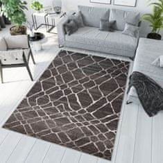 Chemex Preproga Sari Moderno S Skandinavskimi Vzorci H072A Anthrasit Antracit 80x150 cm