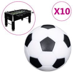 Vidaxl Žogice za nogomet, 10 kosov, 32 mm, ABS
