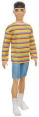 Mattel Barbie Model Ken 175 - Črtasta majica in kratke hlače