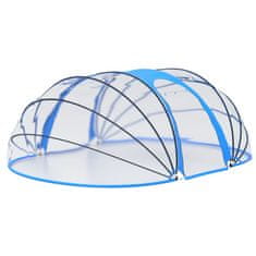Vidaxl Kupola za bazen ovalna 530 x 410 x 205 cm