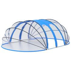 Vidaxl Kupola bazena ovalna 620 x 410 x 205 cm