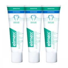 Elmex Sensitive Whitening zobna pasta, 3x 75 ml