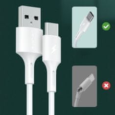 WK Design YouPin kabel USB / USB-C 3A 1m, bela
