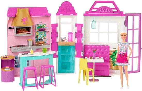 Mattel Barbie Restavracija z lutko igralni set
