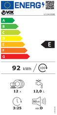 VOX electronics LC 12A1EDB E pomivalni stroj