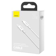 BASEUS Superior kabel USB Type C - Lightning Power Delivery 20 W 1 m bela