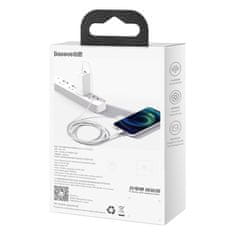 BASEUS Superior kabel USB Type C - Lightning Power Delivery 20 W 1 m bela