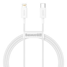 BASEUS Superior kabel USB Type C - Lightning Power Delivery 20 W 1 m bela