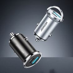 slomart joyroom hitri avtomobilski polnilec usb tipa c / usb 20 W 5 a hitro polnjenje 3.0 afc scp siva (c-a45)