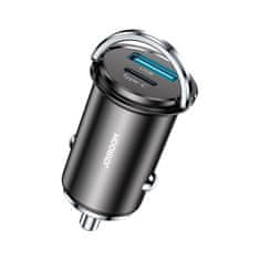 slomart joyroom hitri avtomobilski polnilec usb tipa c / usb 20 W 5 a hitro polnjenje 3.0 afc scp siva (c-a45)