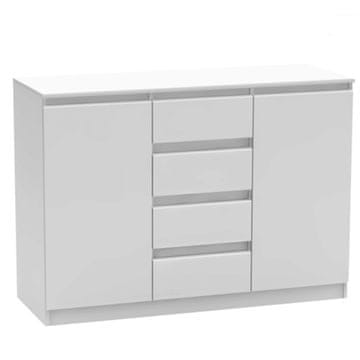 KONDELA Hany New 010 dvovratna komoda s predali