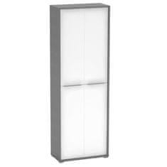 KONDELA Omara s policami Rioma New Tip 05 - grafit / bela